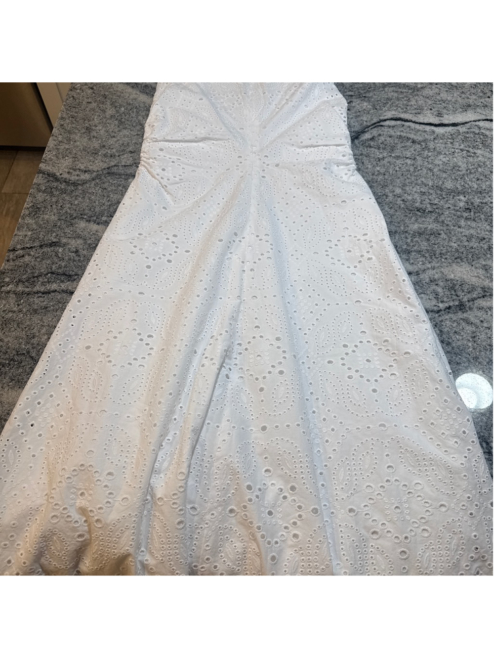 Veronica Beard Aven White Eyelet Midi Dress - Picture 11 of 11
